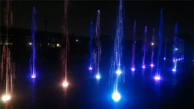 36 Dots Chasing Matrix Interactive Running Fountain Underground Dry Fountain, Mexico1
