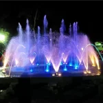 Toledo City Plaza Fountain Round Pond Water Dancing Fountain, The Philippines