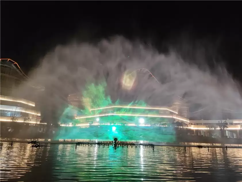 Water Show With Laser And Water Screen Movie, Nanchang China, 20214