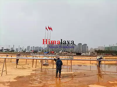 Yinyue Lake Musical Dancing Fountain At Nanchang Cultural Center Has Entered The Construction Stage1