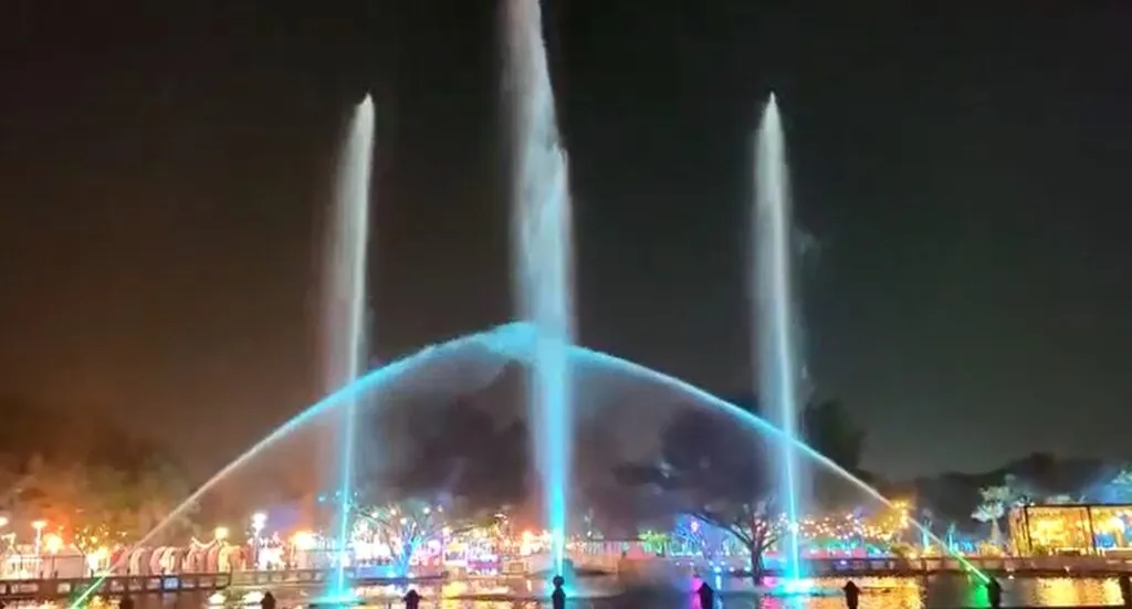 2021 Dancing Musical Fountain Show with Water Screen Projection