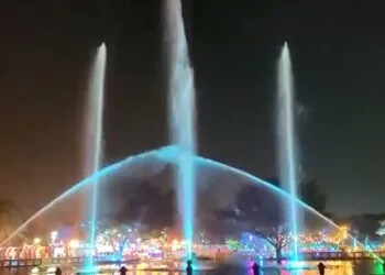 2021 Dancing Musical Fountain Show with Water Screen Projection