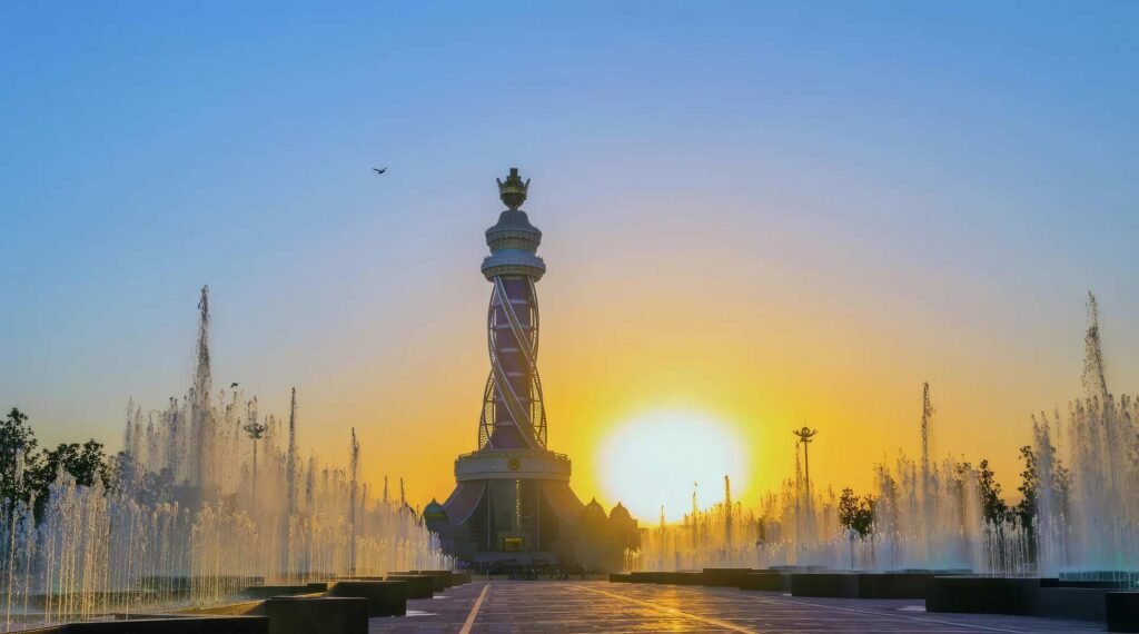 Proyecto de construcción de una fuente musical en Tayikistán 1 music fountain project