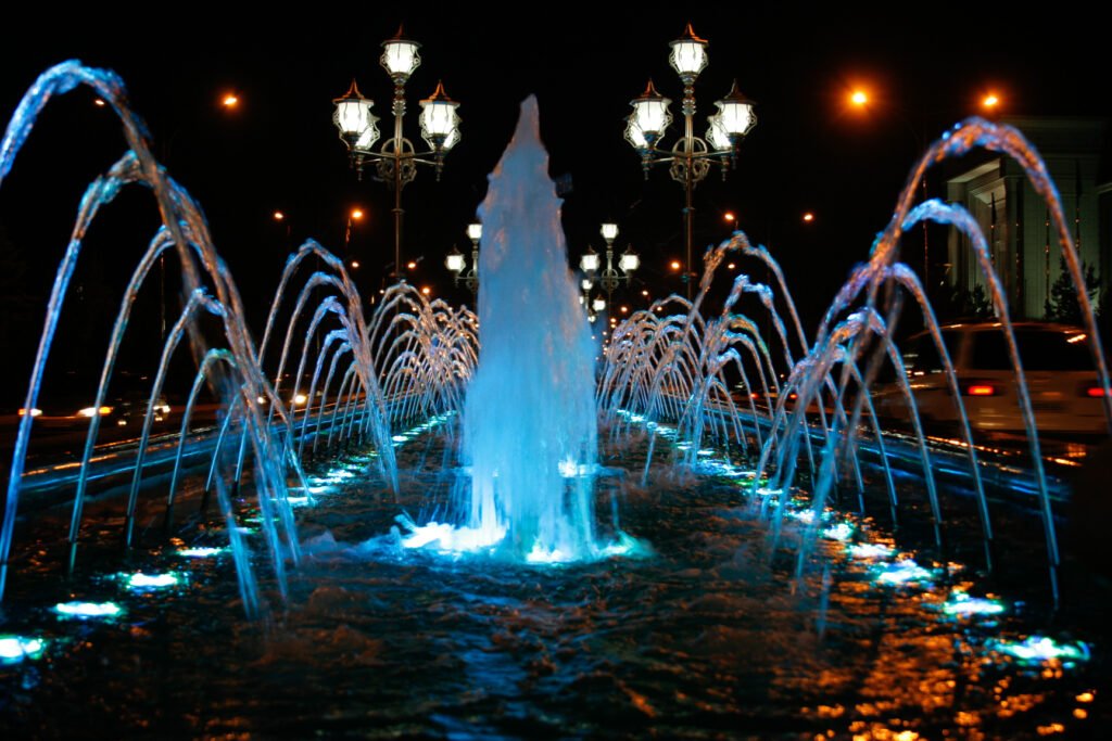 Fuentes danzantes en Turkmenistán: una fascinante mezcla de agua, luz y música 5 Dancing Fountains in Turkmenistan