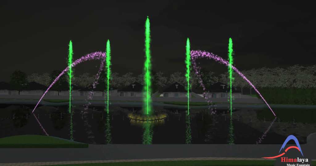 music dancing fountain