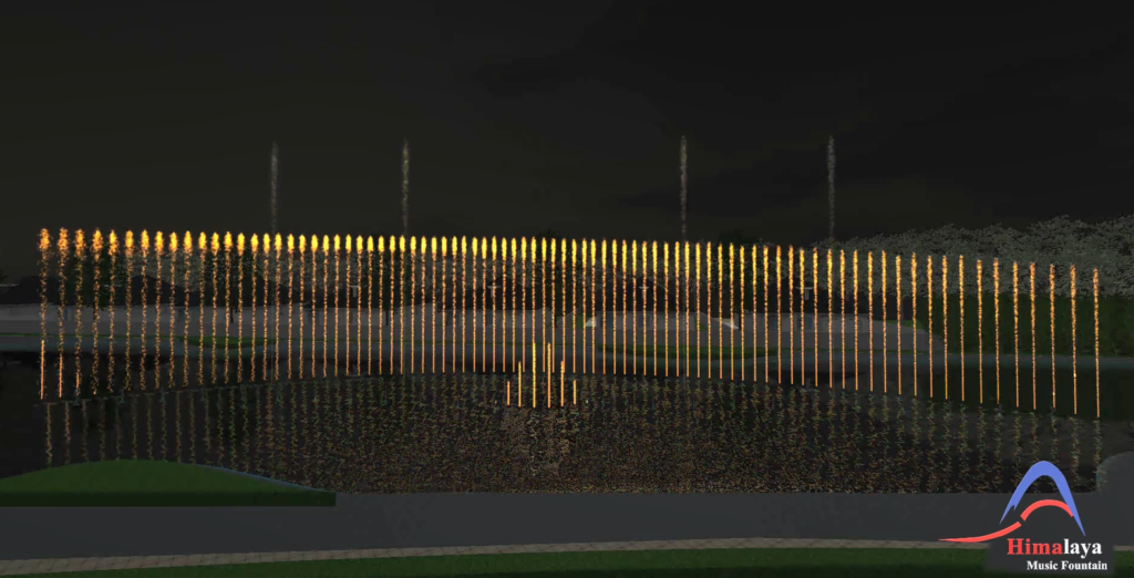 music dancing fountain