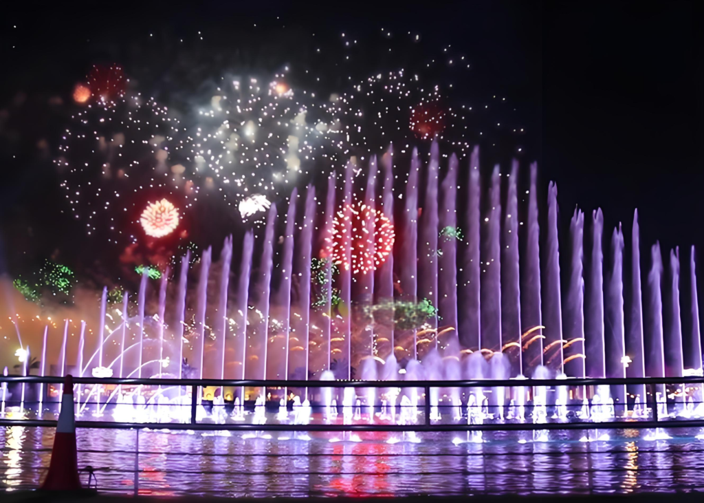 ¿Cuáles son las 10 fuentes musicales más hermosas del mundo? 3 The Riyadh Fountain show in Saudi Arabia ,one of the Top 10 Musical Fountains in the World