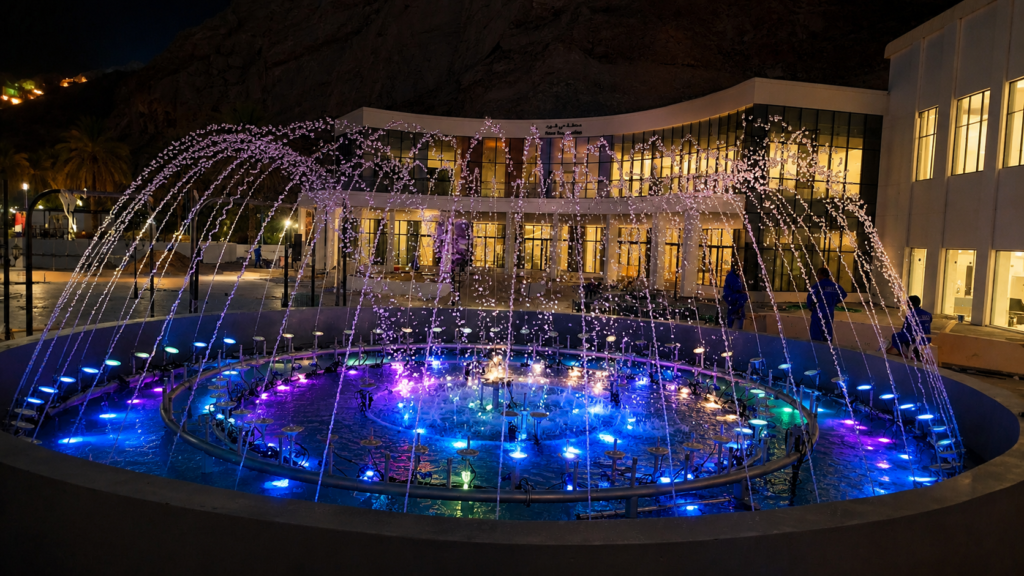 Finalización del proyecto de construcción de la fuente musical de Omán 1 Musical Fountain Construction